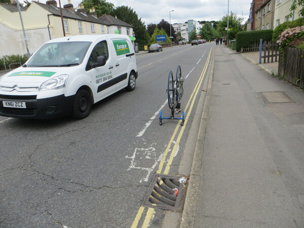 The photo for Burgess Road 80cm cycle lane.