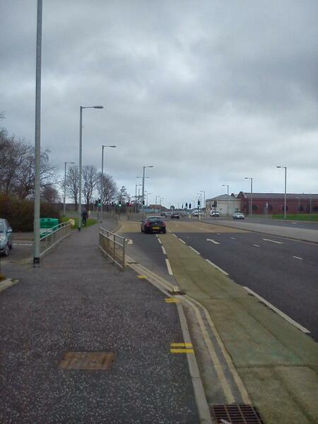 The photo for Dangerous infra fail Clyde Gateway A728/Dunn St.